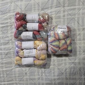 Multicolor Mohair/merino WoolYarn Bundle